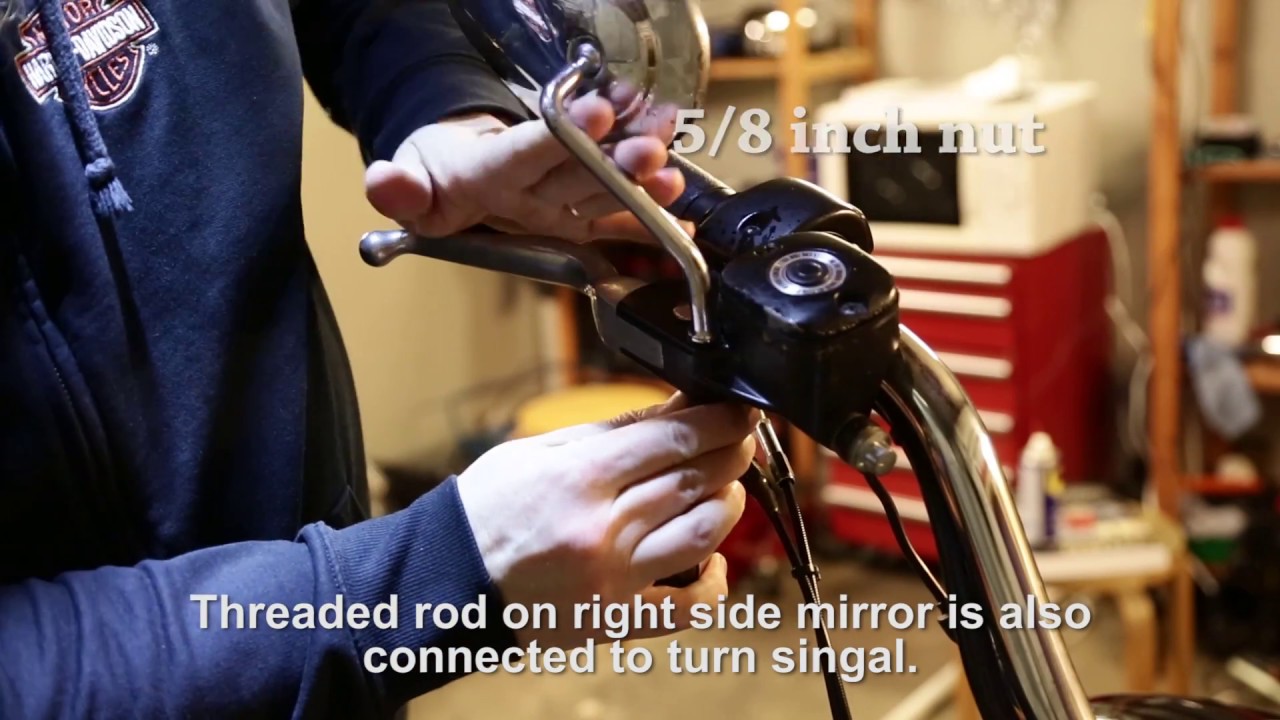 How to change mirrors on Harley Davidson