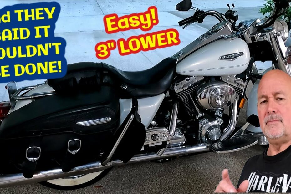 Lowering the Road King - '07 Harley Davidson - YouTube