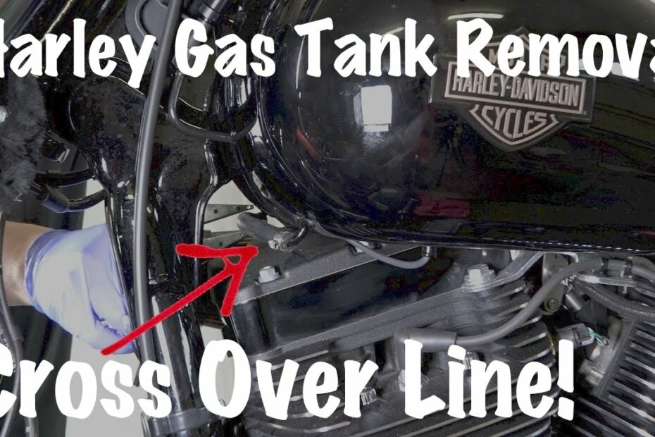 Harley-Davidson Gas Fuel Tank With Cross Over Line-How To Remove