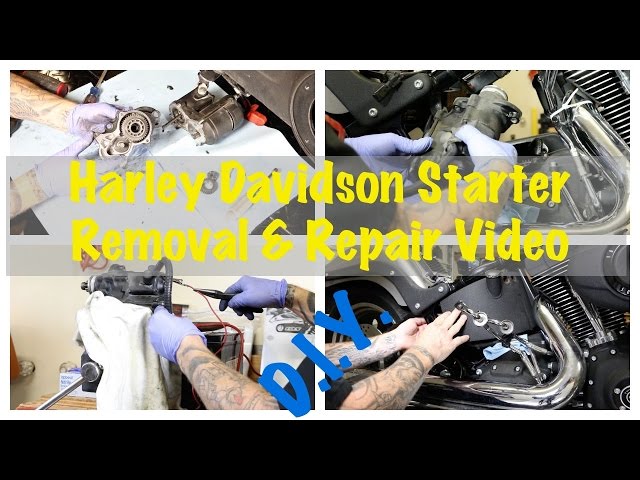 Harley Davidson Starter Replacement/Install & Starter Clutch FIX ...