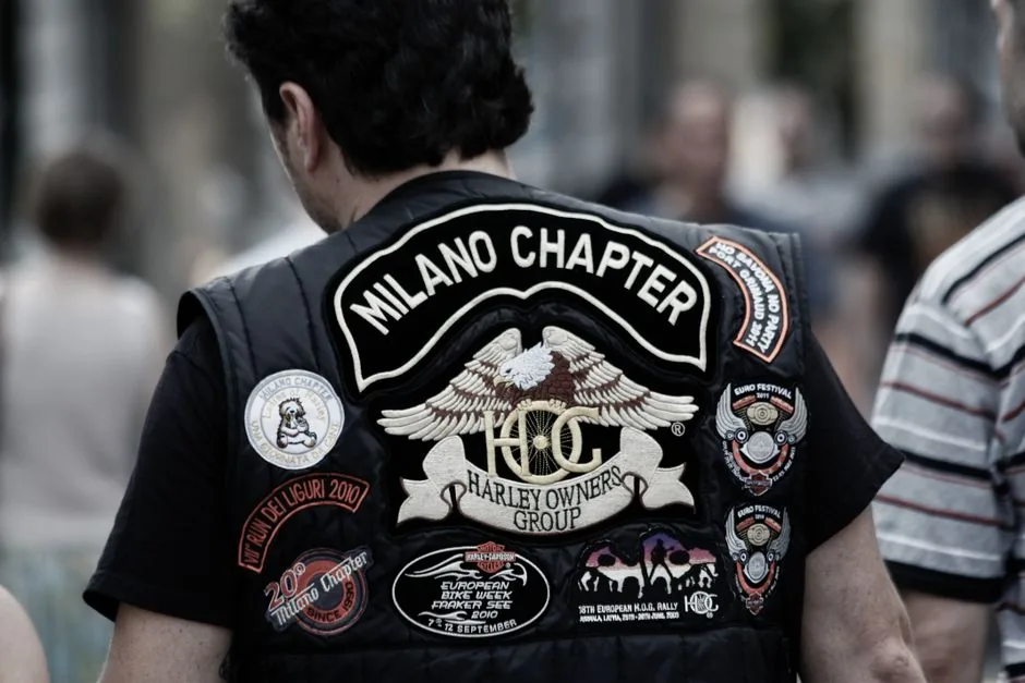 motorcycle club patches and colors