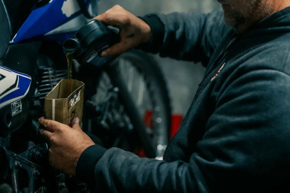 motorcycle oil change interval chart