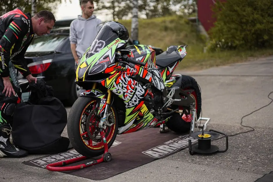 preparing motorcycle for transport