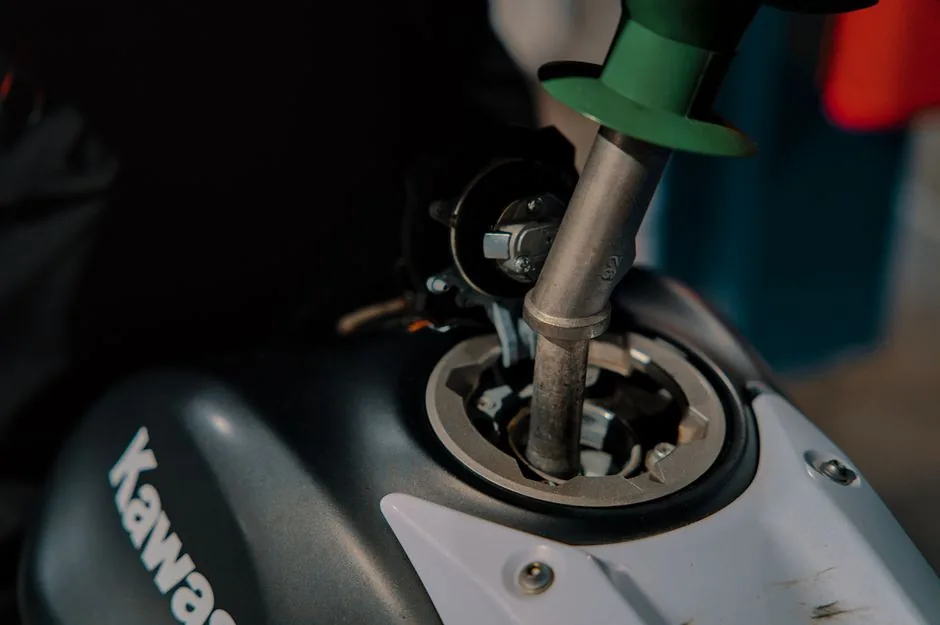 scrubbing rust inside motorcycle gas tank